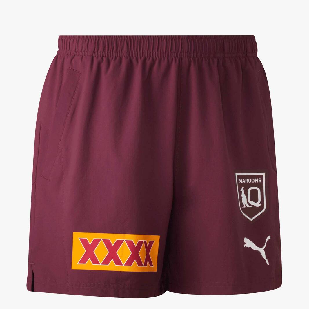 Maroon 2025 rugby shorts